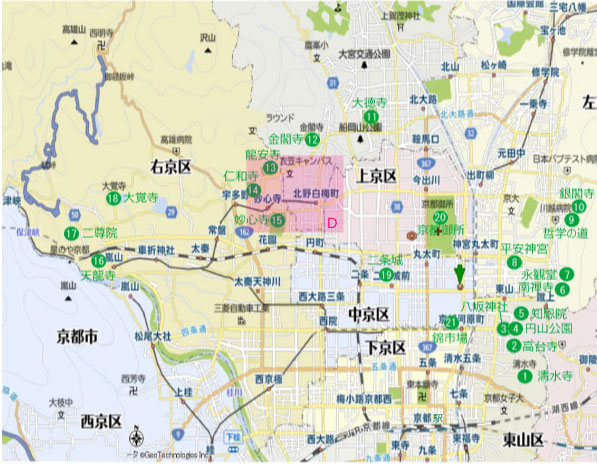 ���s�s�̊ό��n�}