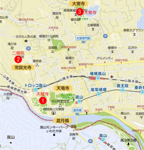 E�G���A�̊ό��n�}